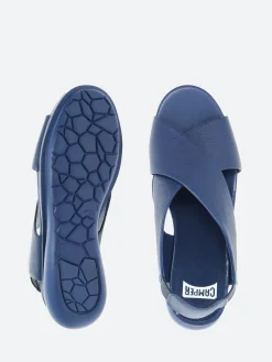 Camper - Balloon Wedge Sandal in Blue