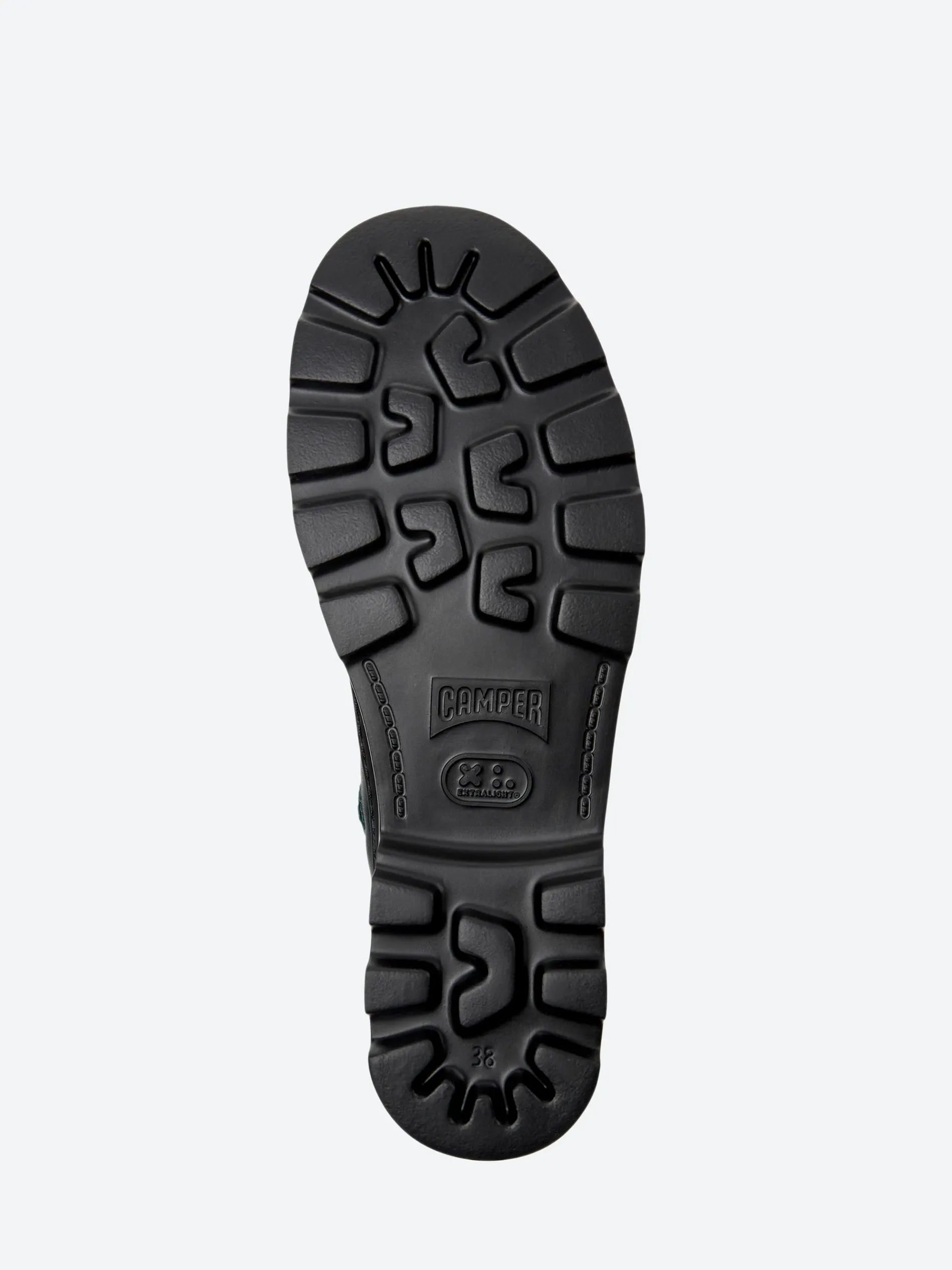 Camper - Brutus Lace-Up Boots in Dark Green