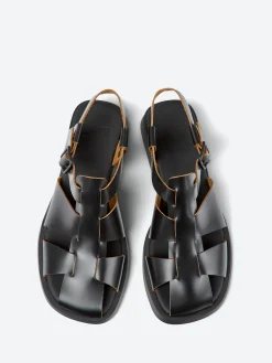 Camper - Dana Fisherman Sandals in Black