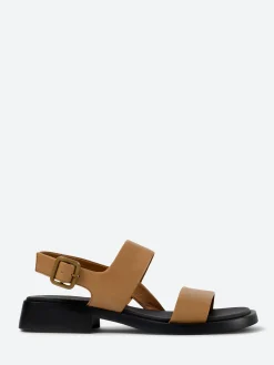 Camper - Dana 2-Strap Sandals in Beige