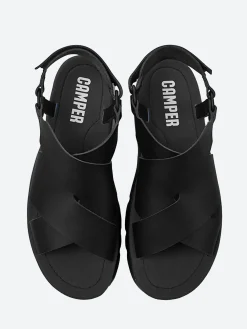 Camper - Oruga Up Sandals in Black