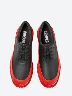 Camper - Pix Lace-Up Shoes in Black and Red