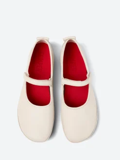Camper - Right Nina Ballerinas in White