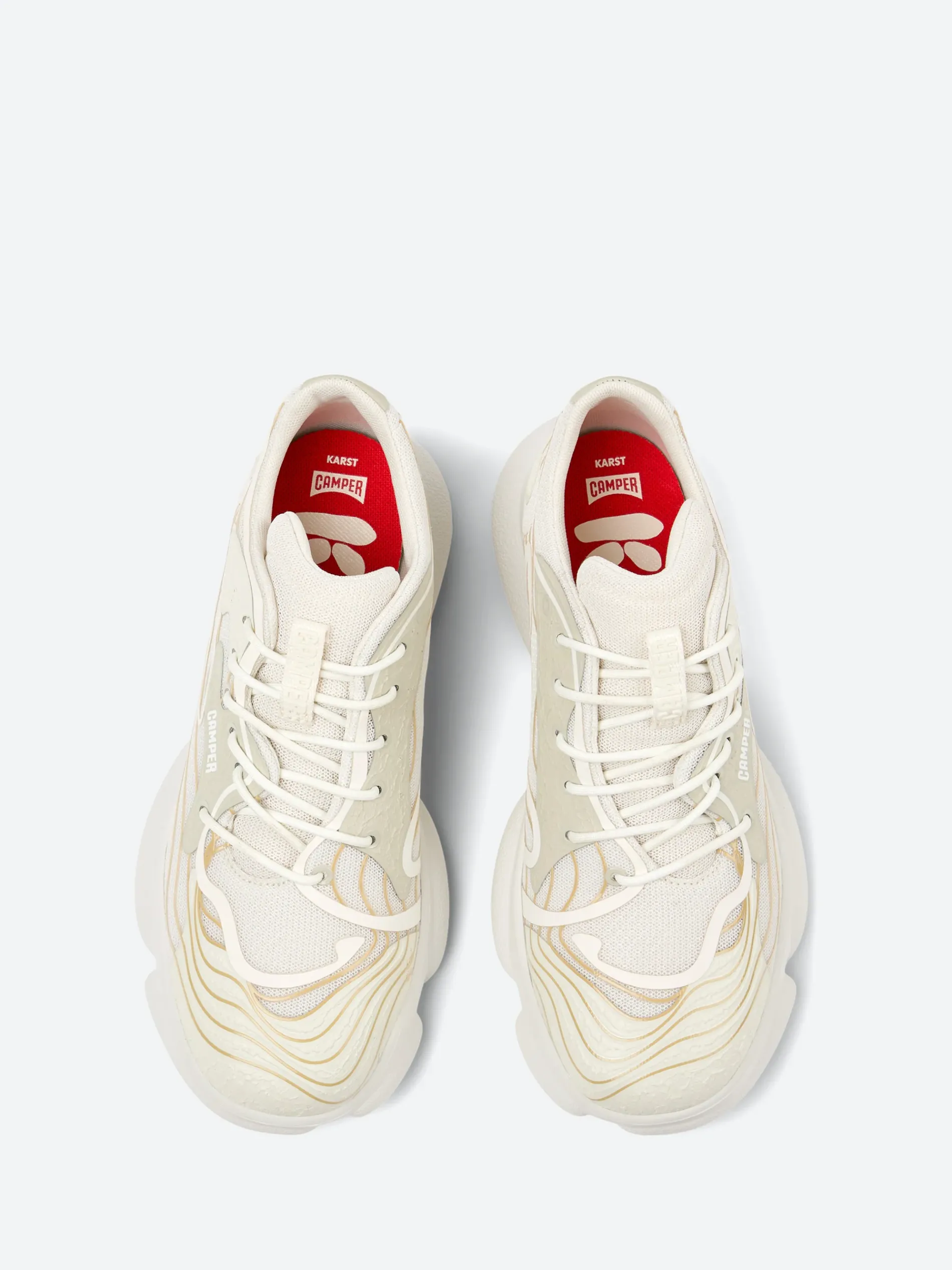 Camper - Women's Karst Multicolor Sneakers in White