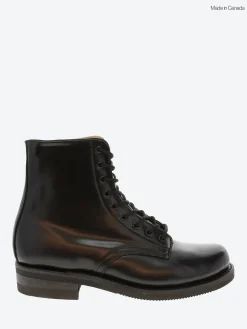Canada West Boots - Service Boot in Black Smooth Leather