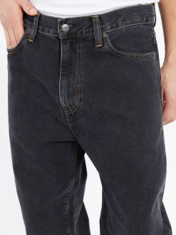 Carhartt WIP - Aaron Pant in Black Stone Wash