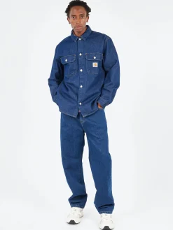Carhartt WIP - Aaron Pant in Blue Stone Washed