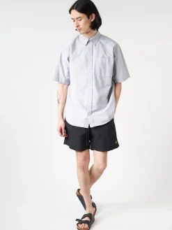 Carhartt WIP - Chase Swim Trunk in Black Rinse