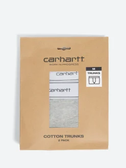 Carhartt WIP - Cotton Trunks 2 Pack in Heather Grey