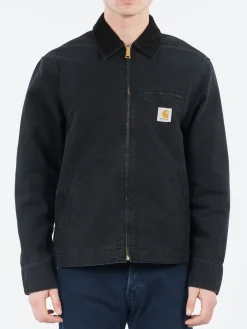 Carhartt WIP - Detroit Jacket (Spring) in Black Stone Wash