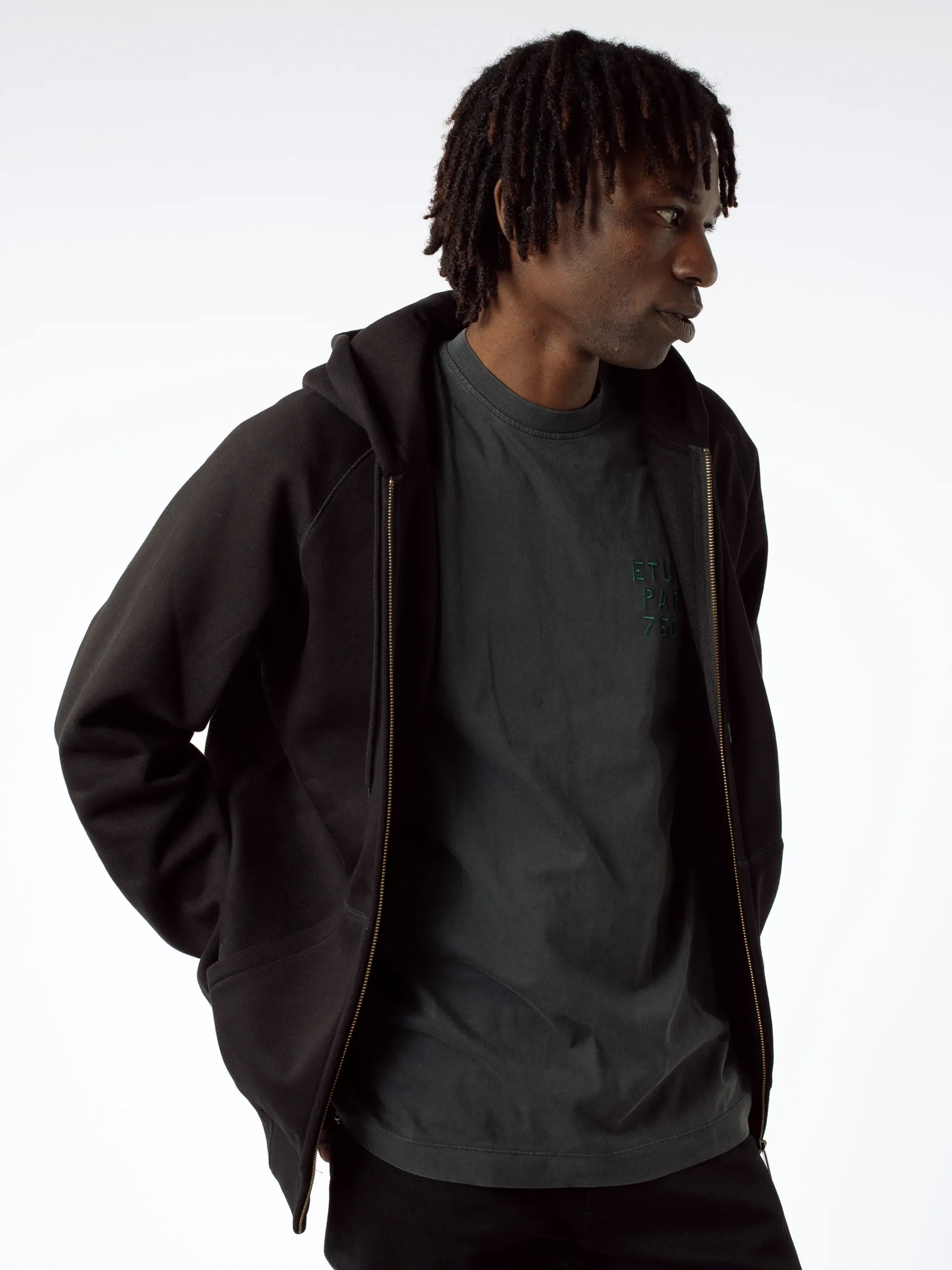 Carhartt WIP - Hooded Chase Jacket in Black/Gold