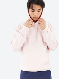 Carhartt WIP - Hooded Chase Sweatshirt in Air Pink