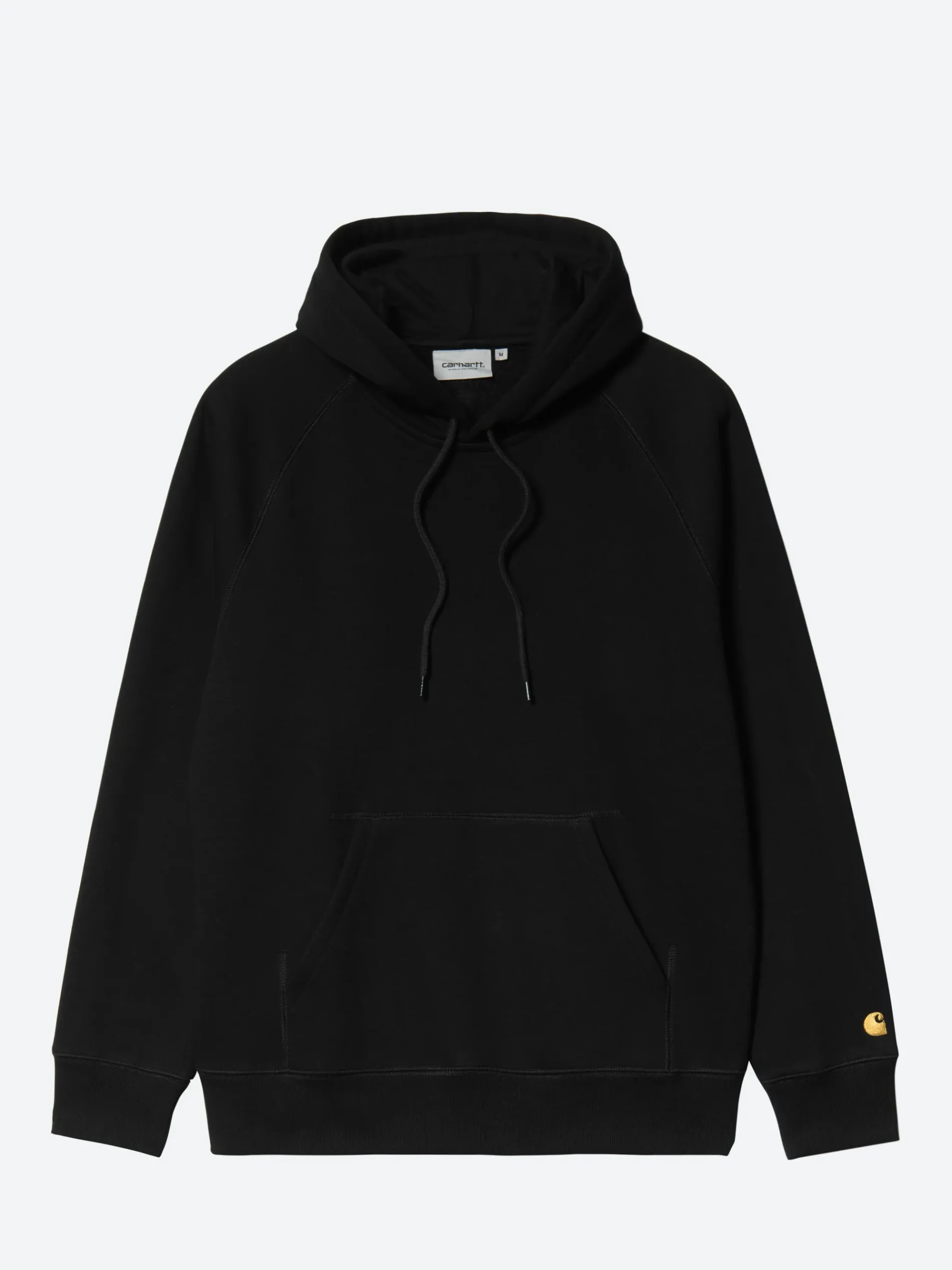 Carhartt WIP - Hooded Chase Sweatshirt in Black/Gold