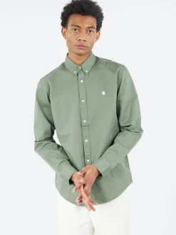 Carhartt WIP - L/S Madison Shirt in Park Green