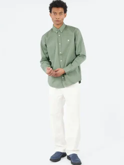 Carhartt WIP - L/S Madison Shirt in Park Green