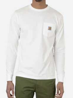 Carhartt WIP - L/S Pocket T-Shirt in White