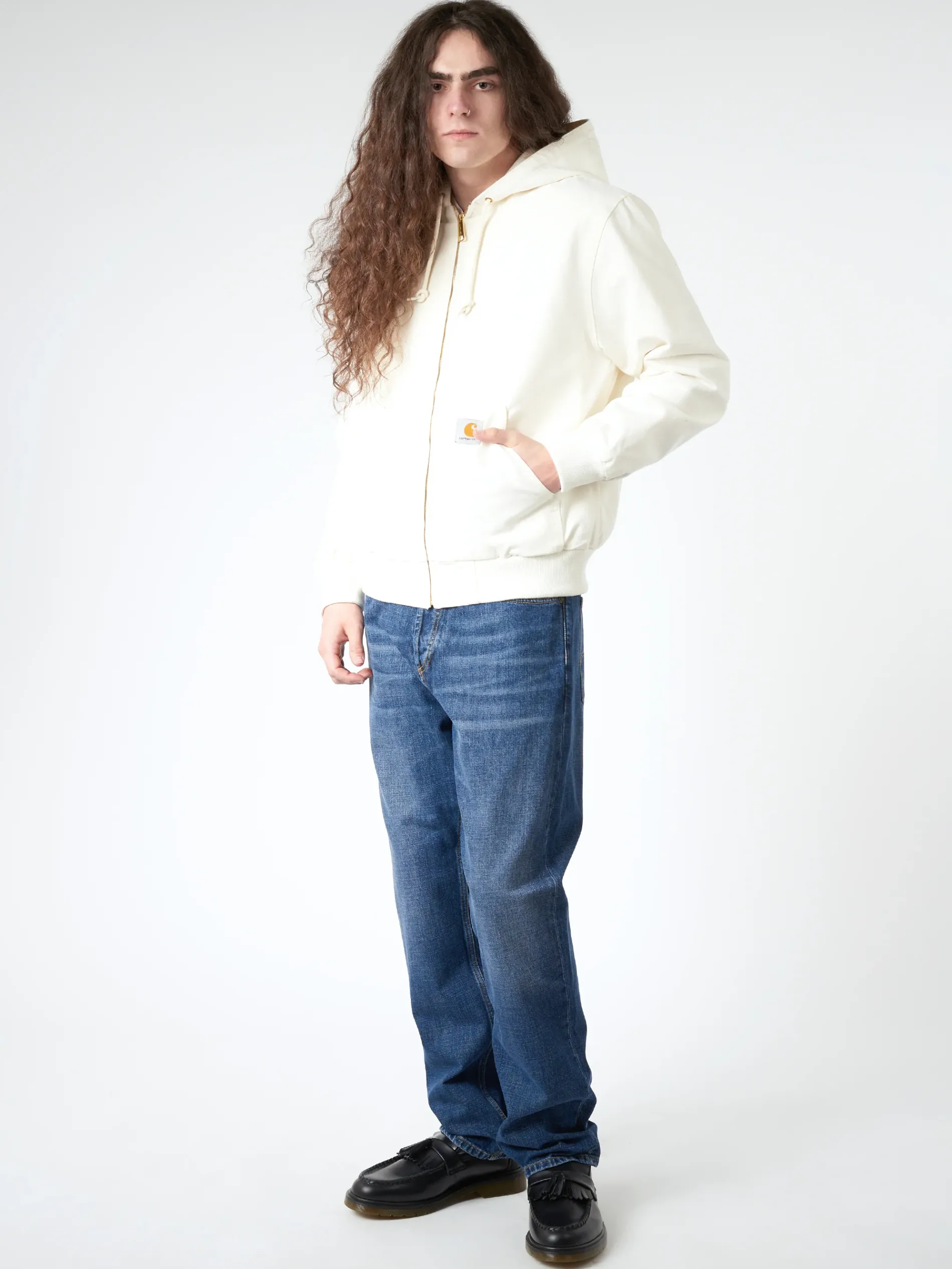 Carhartt WIP - Marlow Pant in Blue Dark Used