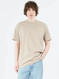 Carhartt WIP - S/S Chase T-Shirt in Dusky Beige