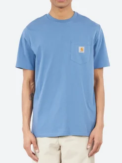 Carhartt WIP - S/S Pocket T-Shirt in Blue Iris