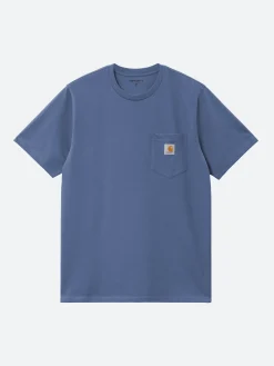 Carhartt WIP - S/S Pocket T-Shirt in Blue Iris