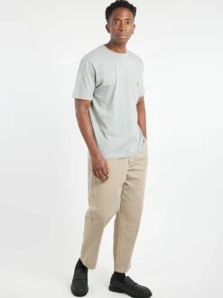 Carhartt WIP - S/S Pocket T-Shirt in Grey Heather