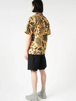 Carhartt WIP - Woodblock Print Shirt in Bourbon