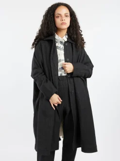 Casey Casey - Atomless Coat in Black