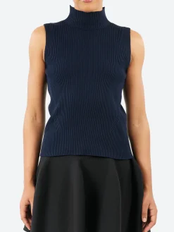 CFCL - Portrait Sleeveless Top in Navy