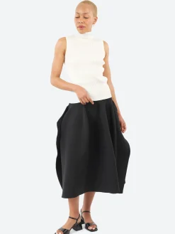 CFCL - Pottery Crease Skirt in Black