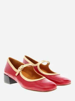 Chie Mihara - Idan Shoes in Rojo and Champagne
