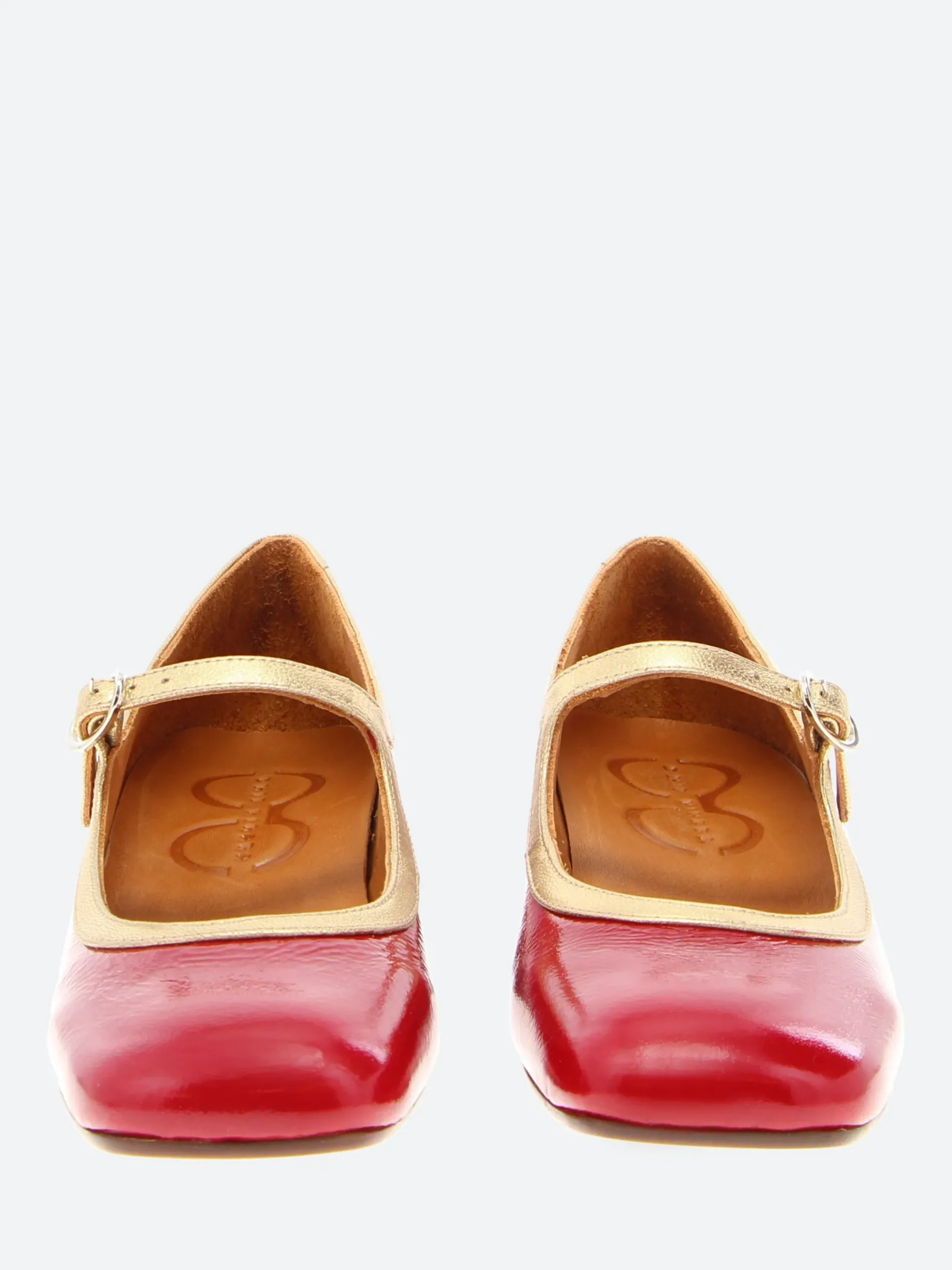Chie Mihara - Idan Shoes in Rojo and Champagne