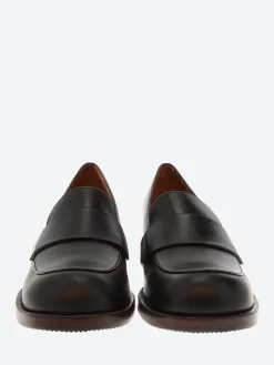 Chie Mihara - Tussan Loafers in Black Troka
