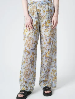 Chloé Stora - Rougail Pant in Bleu Fleurs (Blue Floral)