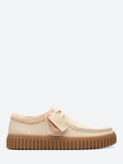 Clarks - Torhill Lo in Ecru Suede