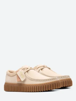 Clarks - Torhill Lo in Ecru Suede