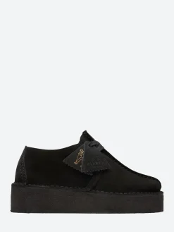 Clarks Originals - Trek Wedge in Black Suede