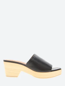 Coclico - Mist Clog in Black Leather