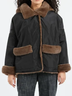 collection PRIVÉE? - RY8010 Jacket in Black and Brown