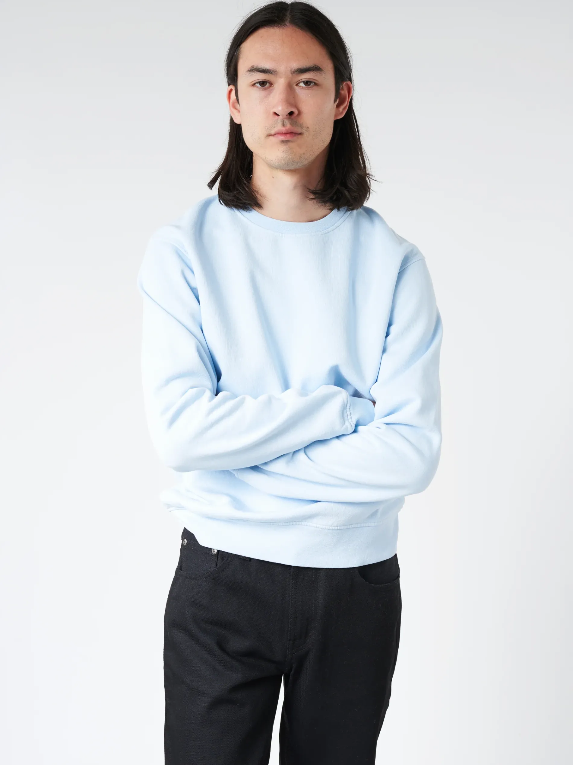 Colorful Standard - Classic Organic Crew in Polar Blue