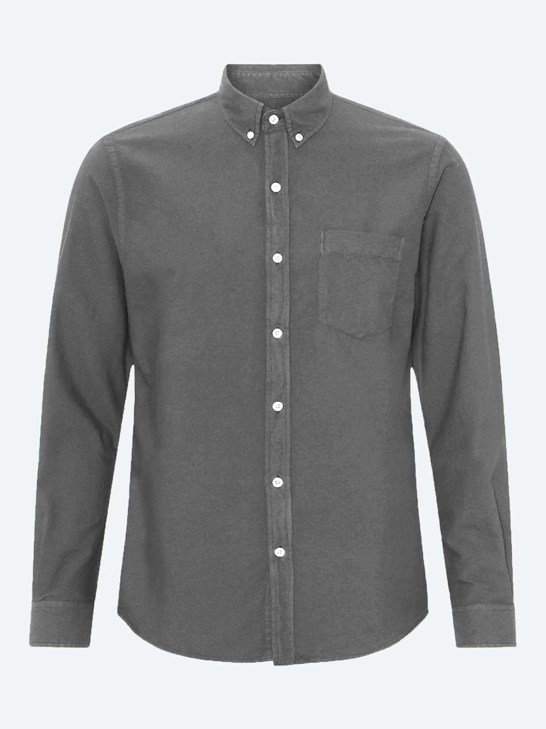 Colorful Standard - Organic Button Down Shirt in Storm Grey