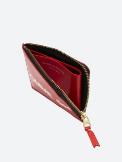 Comme des Garçons WALLET - SA3100HL Huge Logo Wallet in Red