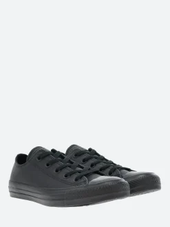 Converse - Chuck Taylor All Star Mono Leather Low Top in Black/Monochrome