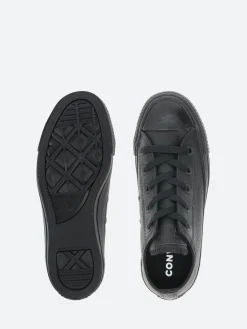 Converse - Chuck Taylor All Star Mono Leather Low Top in Black/Monochrome