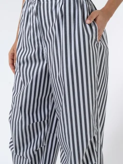 Cotton Poplin Oversized Pants