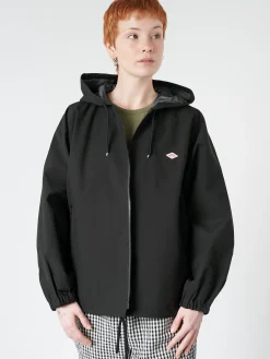 Danton - 3 Layer Cloth Hooded Jacket in Black
