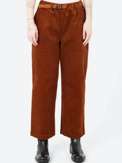 Danton - Corduroy Easy Pants in Deep Orange
