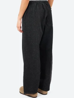 Danton - Denim Easy Pants in Black