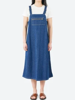 Danton - Denim Overall Dress in Indigo