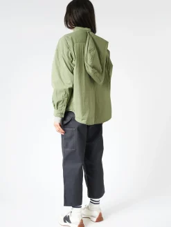 Danton - Hooded Shirt Jacket in Olive