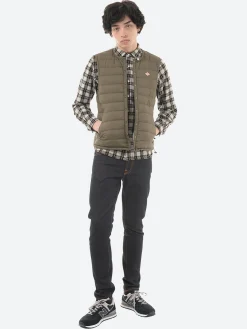 Danton - Inner Down Crewneck Vest in Olive